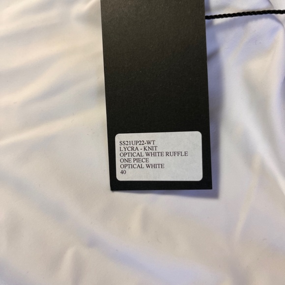 EPHEMERA OPTICAL WHITE RUFFLE ONE PIECE SWIMSUIT NWT SIZE AU-6/ US-2 - Picture 5 of 9